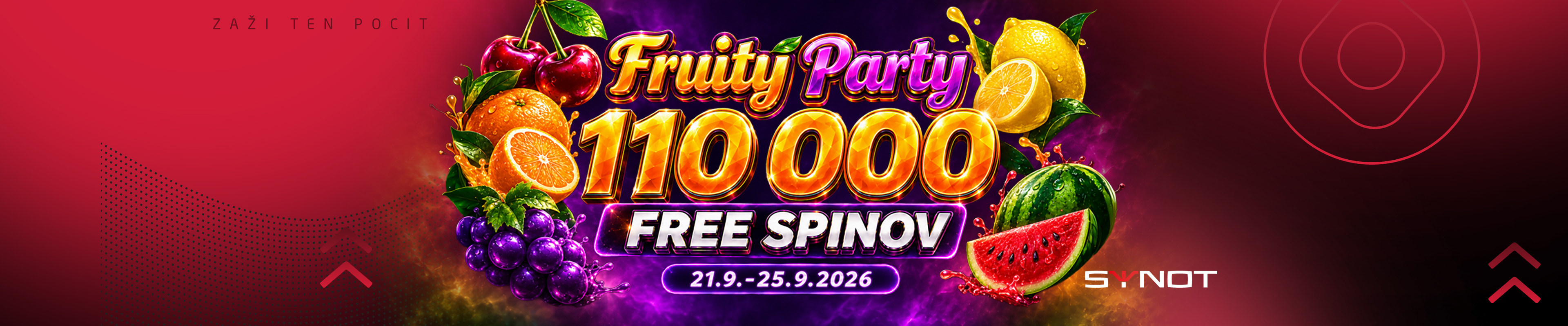 Teraz rozdávame až 110 000 free spinov 